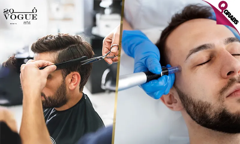 Complete Men’s Grooming: Haircut, Shave, HydraFacial, Massage & Moroccan Bath at The Pearl!